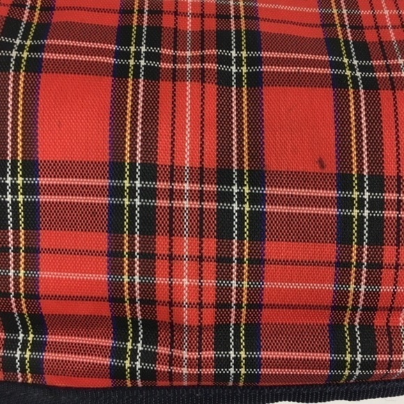 TOMMY HILFIGER Mini Purse Y2K Style Bag Plaid Tartan Mesh Sporty Classic Varsity - Picture 9 of 16